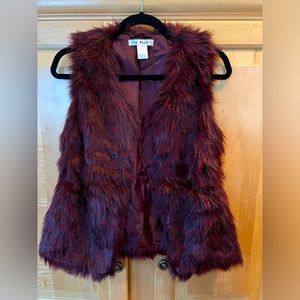 Marbled Faux Fur Vest